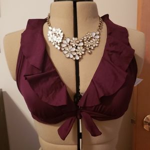 Plum Large Bikini Top